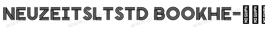 NeuzeitSLTStd BookHe字体转换